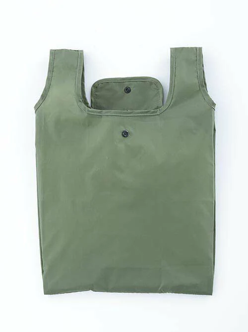 【ブラウン】コンビニバッグ エコバッグ コンパクト 弁当 マチ広 折りたたみ 防水 撥水 ナスカン付き コンビニ弁当 メンズ シンプル 無地