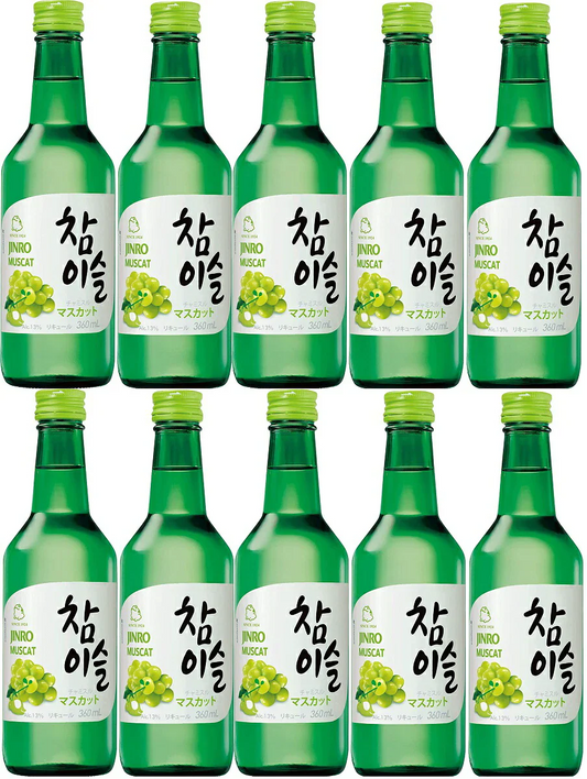 眞露 JINRO チャミスル マスカット 13度 360ml×10本