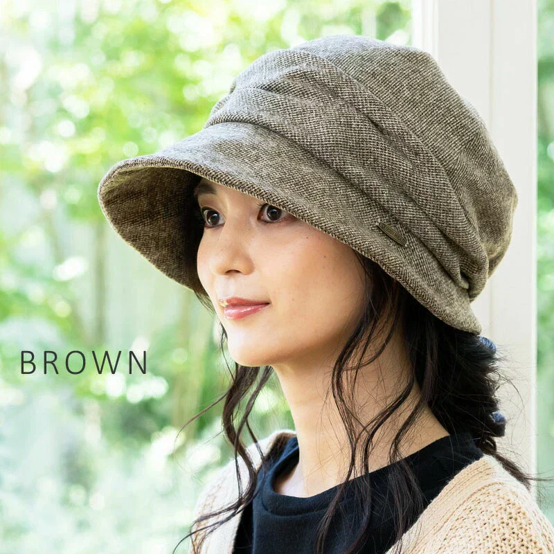 【XL58-61cm-ブラウン】【商品名：ミラクルキャスダウンHAT】
