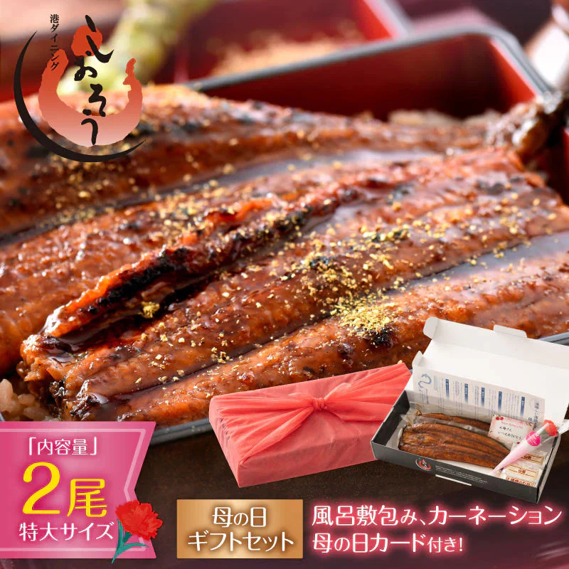 【母の日ギフトセット】鰻 うなぎ 蒲焼き 無頭 ウナギ 国産 特大サイズ 約200g×2尾 【5/11出荷、5/13～5/14お届け】 うなぎ蒲焼 国産 国産鰻 国産ウナギ 化粧箱 お祝い 贈答用 誕生日 グルメ 送料無料 母の日 プレゼント ギフト 父の日 子供 孫