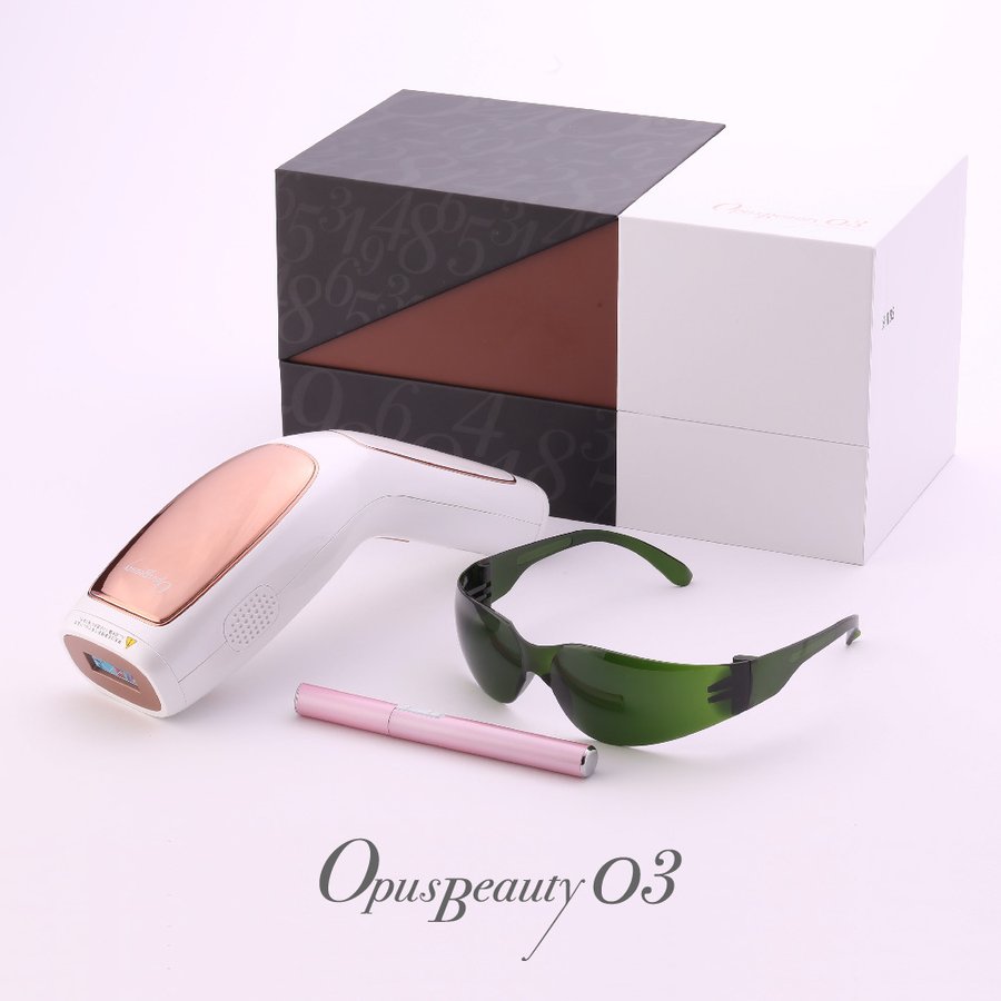 家庭用脱毛器 OPUS BEAUTY 03 ホワイト 冷却 強力 VIO 女性 メンズ ひげ こども 送料込み ※一部地域を除く ※沖縄離島配送不可