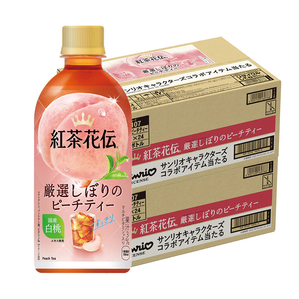 【送料無料】コカコーラ 紅茶花伝  CRAFTEA 贅沢しぼりピーチティー 440ml×2ケース/48本