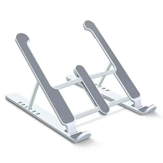 ノートPCスタンドノートパソコンスタンド ラップトップスタンド タブレットスタンド 折りたたみ式 滑り止めパソコンスタンド 6段高さ調節可能 姿勢改善 ラップトップ/PC/Mac　Book/iPad/タブレット/HP/ 7～15.6インチに対応 収納袋付き w545B(ホワイト )