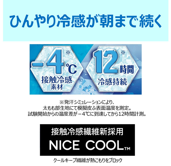 スリムウォーク認定販売店【（箱なしエコPKG）朝までクール（美脚ロング）（MLサイズ）】ライトブルー 寝ながら美脚 ひんやり冷感 夏涼しい ソックス 着圧 美脚 ピップ