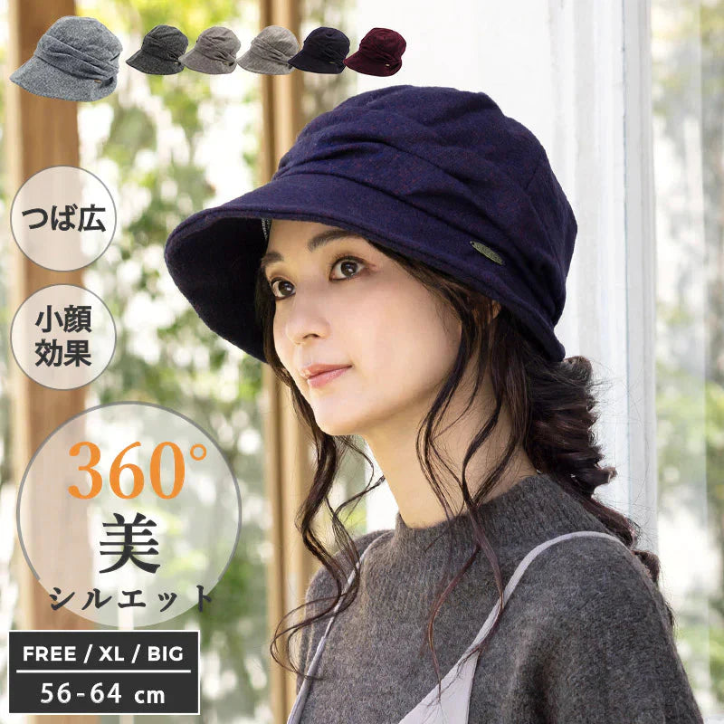 【フリー56-58cm-ナイトパープル】【商品名：ミラクルキャスダウンHAT】