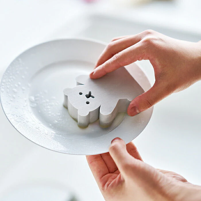 超吸水 脅威の吸水力 吸水スポンジ かわいいクマさん型 6個組 水滴取り 結露取り キッチン 台所 洗面台スポンジ 水拭き 掃除グッズ 繰り返し使える
