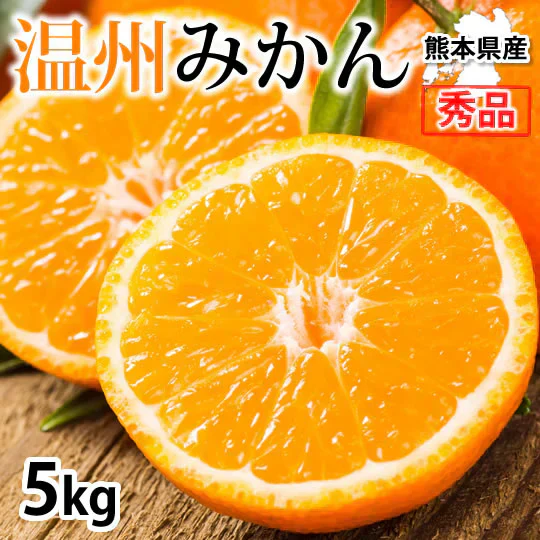 みかん 5kg 送料無料 温州みかん 秀品 熊本県産 蜜柑 ミカン