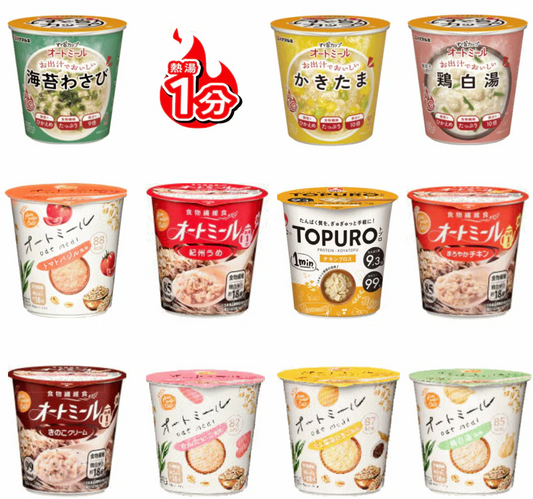 旭松 VS ハナマルキ 低カロリーダイエット食品 24個セット 調理済み カップタイプ オートミール 熱湯1分で美味しい食物繊維 豆腐のプロテイン トプロ TOPRO