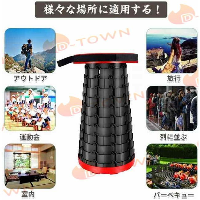 当日発送 折り畳み椅子 折りたたみ椅子 超軽量 コンパクト 室内 簡易椅子 一秒開閉できる 伸縮式アウトドアチェア アウトドア 持ち運び 旅行キャンプ椅子 防水 w334A(ブラック)