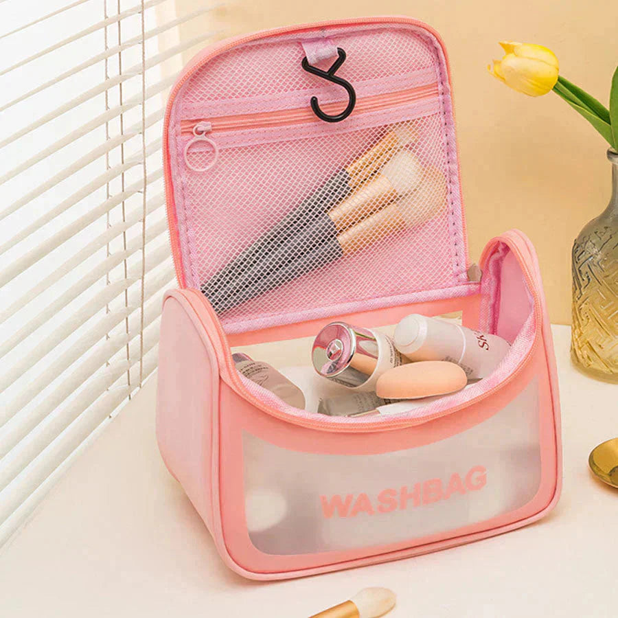 化粧ポーチ(ブラック) トラベルポーチ メイクポーチ コスメ バッグ 収納 小物 大容量 メイクバッグ 花柄 可愛い レディース おしゃれ 出張 旅行 修学旅行 卒業旅行【プチプラ特集】