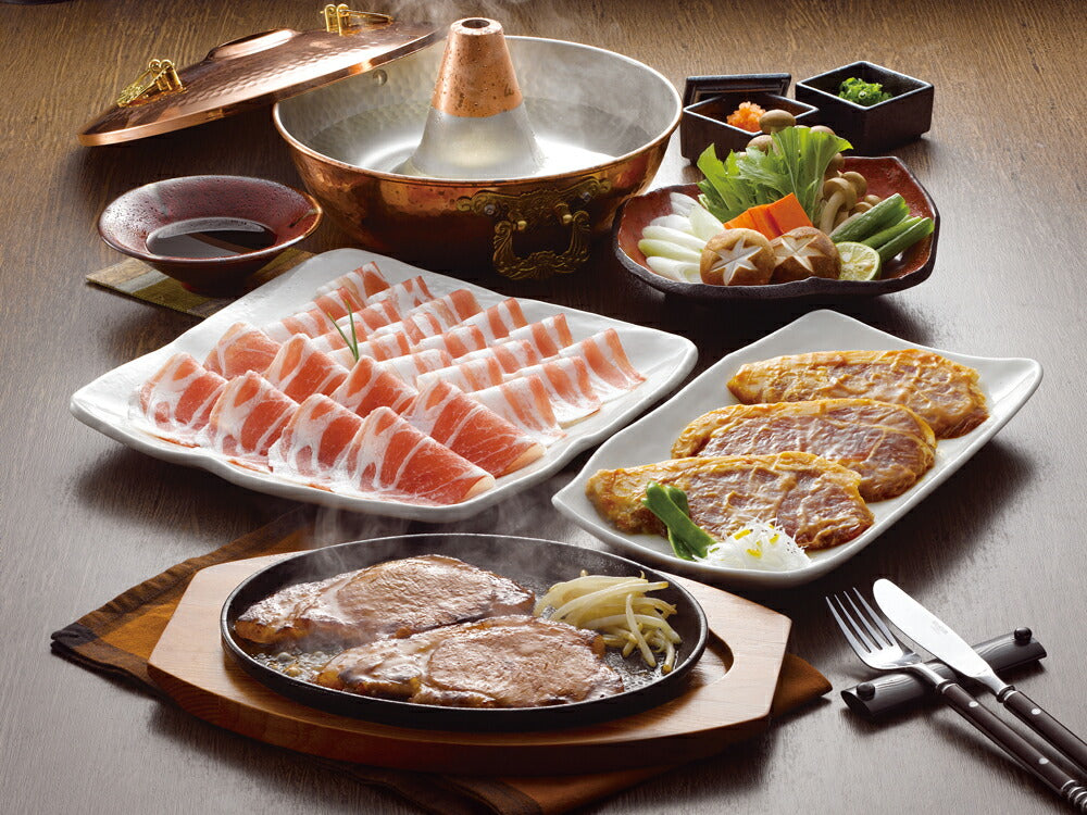 【3人シェア買いでお得】「南州農場」鹿児島黒豚しゃぶしゃぶ肉とロース味噌漬け RE-405【お届け不可地域：沖縄・離島】