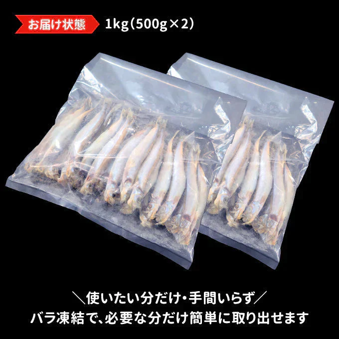 好評につき完売いたしました。子持ちししゃも 1kg（500g×2） 送料無料
