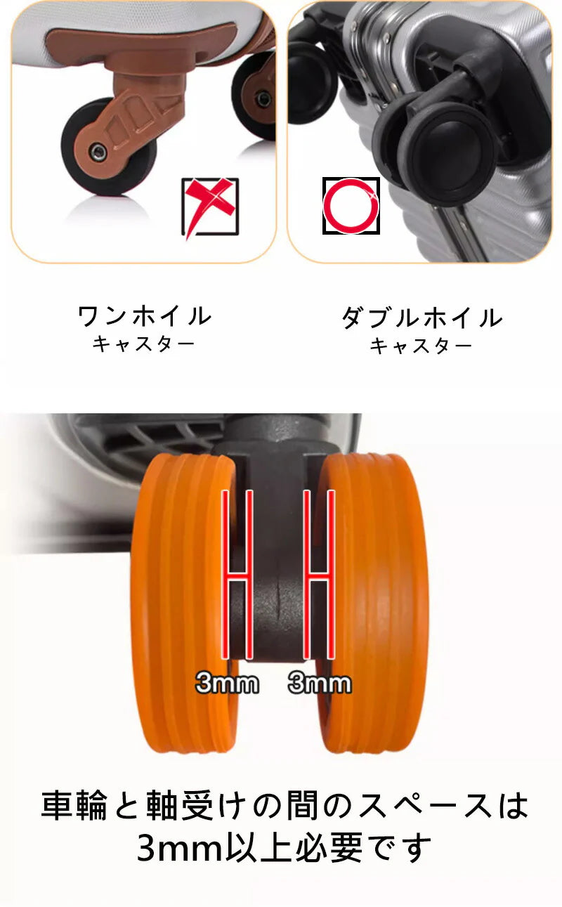 (オレンジ)キャスターカバー スーツケース用 スーツケースカット 8個 フルカバータイプ カバー スーツケースゴム カバー シリコン 外れにくい 55mm 65mm 5.5cm 6.5cm きゃすたーかばー 床を傷つけない 車輪保護 チェア用 耐衝撃 小さい 小さめ コンパクト 静音 耐久性 使いやすい 簡単