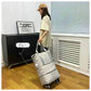 キャリーバッグ 「ブラック」 旅行バック 2way 多機能40L/60L/80Lの3段階が調整可能 大きさ調節 4輪 横押し 折りたたみ 軽量 軽い 大容量 機内持ち込み ボストンバッグ おしゃれ 防水 撥水加工 出張