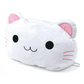 【白猫】ねこ顔ティッシュカバー ネコ 猫 猫グッズ 黒猫 白猫 ブラック ホワイト 30×20cm ティッシュカバー