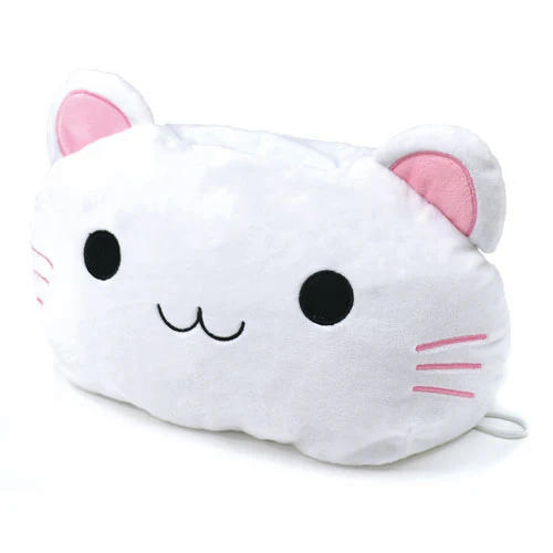 【白猫】ねこ顔ティッシュカバー ネコ 猫 猫グッズ 黒猫 白猫 ブラック ホワイト 30×20cm ティッシュカバー