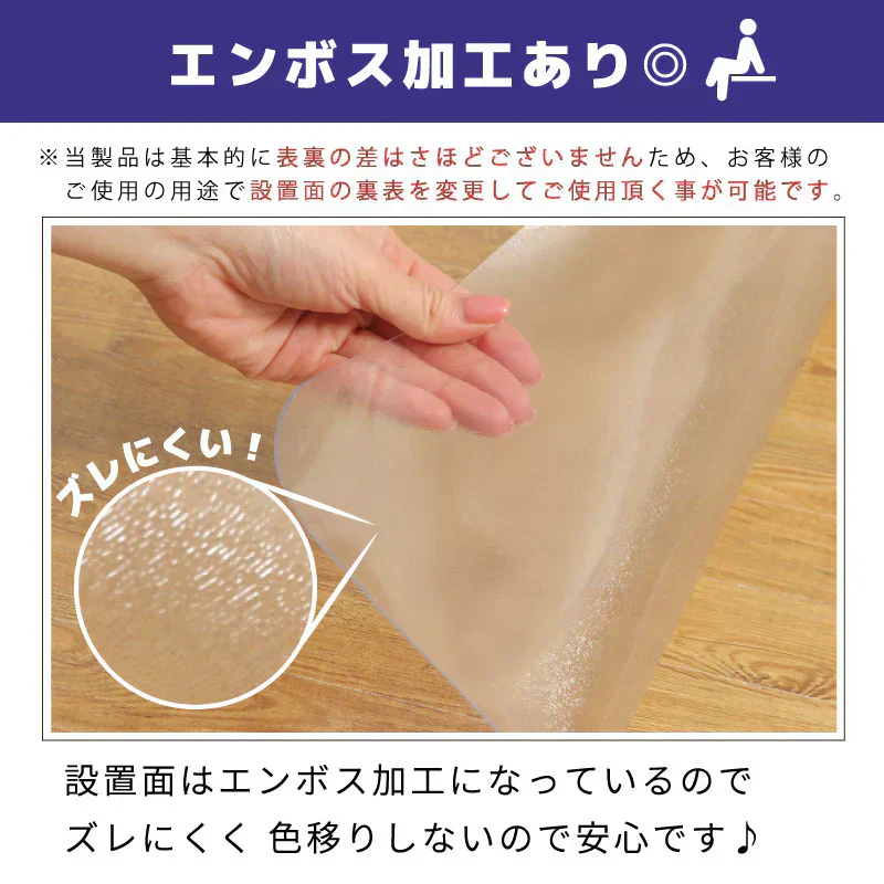 【70×75cm】冷蔵庫マット クリアマット 撥水 53×62 65×70 70×75 ダイニング クリア 抗菌 防カビ 防臭 厚さ1.5mm 床 保護 傷防止マット 透明 冷蔵庫 キッチン チェアマット キッチンマット 新生活