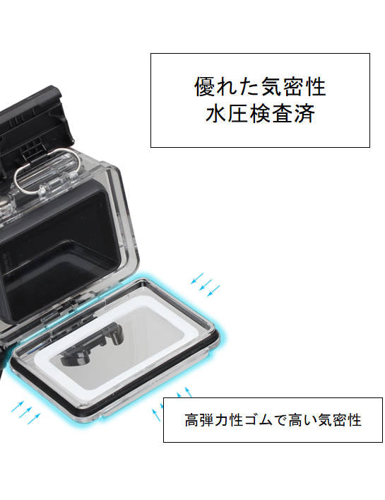 Gopro防水ケース ゴープロ7/6/5 HERO7Black/HERO6/HERO5 アクセサリー 防水ハウジング 防水 ケース フレーム 防水検査済 海 水中 GoPro ゴープロ