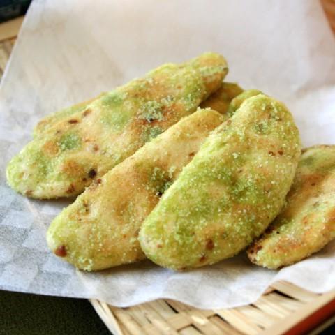 枝豆風せんべい7枚×12袋（缶入） ほのかな甘みと枝豆の風味が魅力！