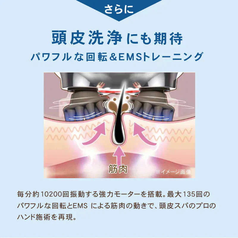 ゾーガンキンスカルプ EMS(低周波) ヘッドスパ 頭皮ブラシ 頭皮ケア 頭皮マッサージ 電動頭皮ブラシ シリコン 美容室専売 サロン 造顔筋メソッドで柔軟で健やかな頭皮へ マッサージ 頭皮ケア リフトアップ 美顔器 造顔筋(ゾーガンキン)メソッド 電気刺激の不快感を軽減 ボディへのEMSトレーニング 自宅で本格的なスカルプケア コンパクト 美髪