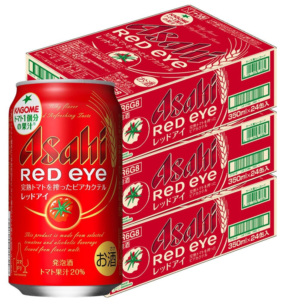 【送料無料】アサヒ レッドアイ 350ml×3ケース/72本
