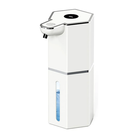 ソープディスペンサー ホワイト 泡タイプ 自動 泡 液体 2種選べる 充電式 IPX5 大容量360ml 吐出4段階 ハンドソープ 洗剤 手洗い 洗面所 キッチン 玄関 オフィス 卓上 壁付け 2WAY