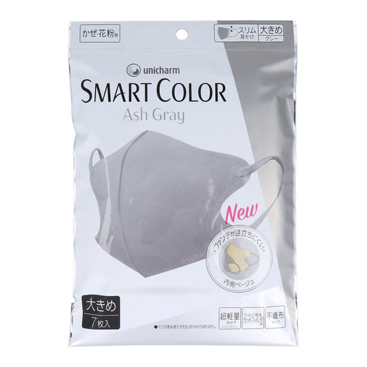 ユニ・チャーム SMARTCOLOR スマートカラー アッシュグレー 大きめサイズ 7枚入り X6パック