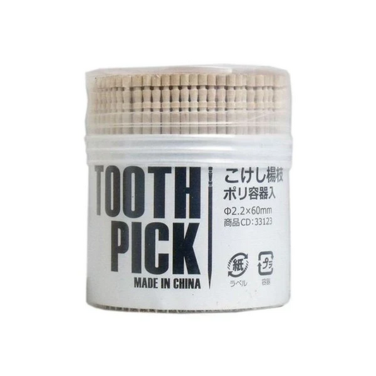 爪楊枝 つまようじ 大黒工業 業務用こけし楊枝 トゥースピック ポリ容器入 500本入Ｘ20個