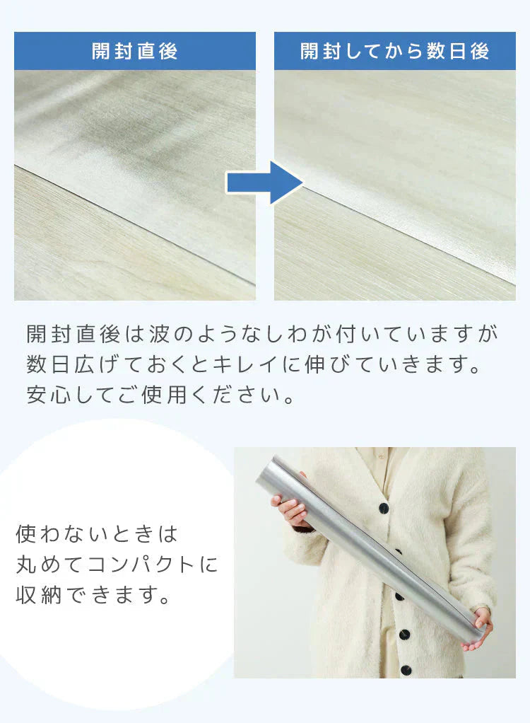 【予約商品：8月中旬（～20日までに発送）】【Sサイズ】冷蔵庫マット クリア 透明 傷防止マット 床保護シート 53×62cm 65×70cm 70×75cm 冷蔵庫 ～300L ～500L ～600L 下敷き PVCマット クリアマット 透明マット キッチンマット 洗濯機マット フローリング 床 保護マット 床暖房対応