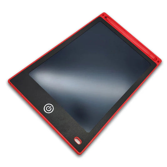 電子メモ レッド お絵かきボード デジタルメモパッド カラー LCD 子供 10インチ 知育 玩具 文字書き始め 練習 誕生日 プレゼント 祝い
