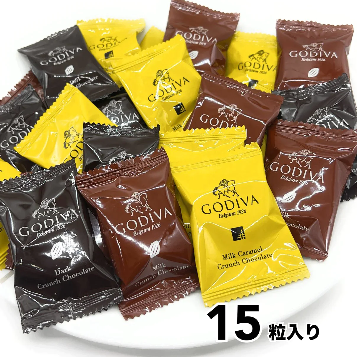 ゴディバ GODIVA クランチチョコレート 15粒 クランチチョコ チョコレート (食品クランチ15)お菓子 スイーツ チョコ 個包装　※