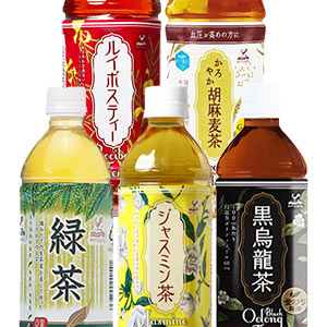 【2?3営業日以内に出荷】神戸居留地 お茶よりどり[緑茶・ジャスミン茶・黒烏龍茶・胡麻麦茶・ルイボスティー] 500mlPET×48本[24本×2箱]［賞味期限：2ヶ月以上］北海道・沖縄・離島は送料無料対象外【送料無料】