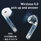 Bluetooth イヤホン 両耳 高音質 完全 ワイヤレス イヤホン 耳掛け式(m010)白