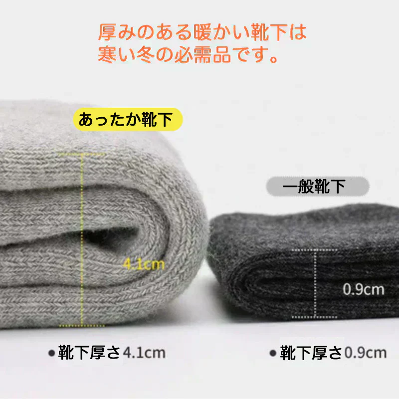 【ご予約商品 2025年3月上旬入荷分】レディースソックス 裏起毛 厚手 5足セット  防寒 暖かい靴下 無地  女性用靴下 冷え性対策 保温 あったか厚手靴下
