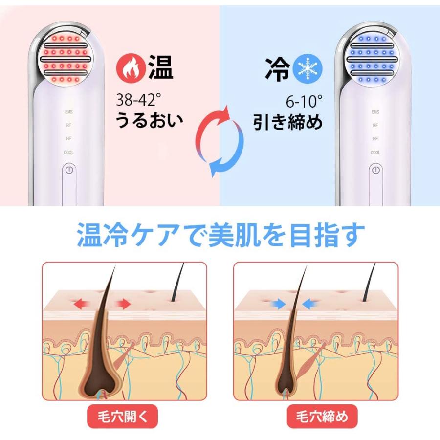美顔器 多機能フェイス 4in1 たるみ解消 リフトアップ　シミくすみ改善　肌のハリ感アップ　持ち運び便利 小型