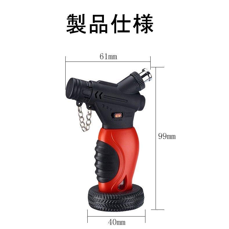 当日発送 ライター 葉巻ライター 直噴ターボライター ガス 注入式 ジェットライター 防風 充填式 ろうそくアウトドアトーチ ライター キャンプ 火起こし w224B(ブラック)