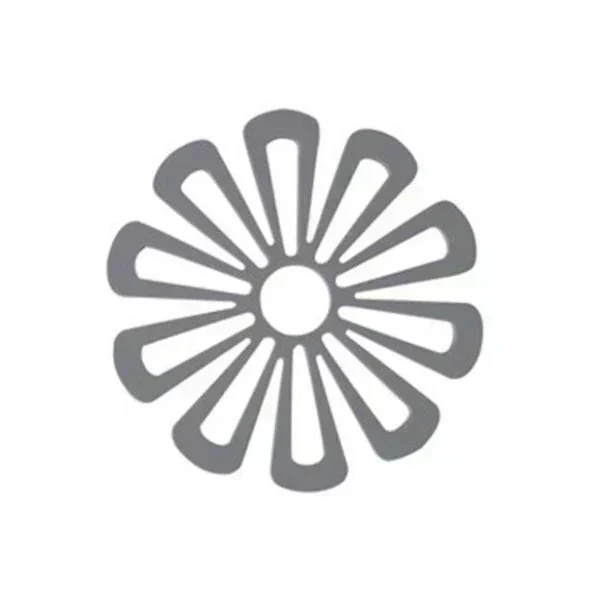 (グレー) 鍋敷き おしゃれ 北欧 シリコン なべしき 耐熱 花 フラワー コースター 鍋敷 ホワイト ピンク 黒