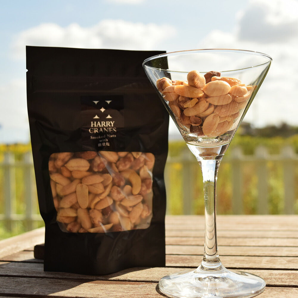 【3人シェア買いでお得】Smoked Nuts with 能登塩 5袋セット【お届け不可地域：離島】