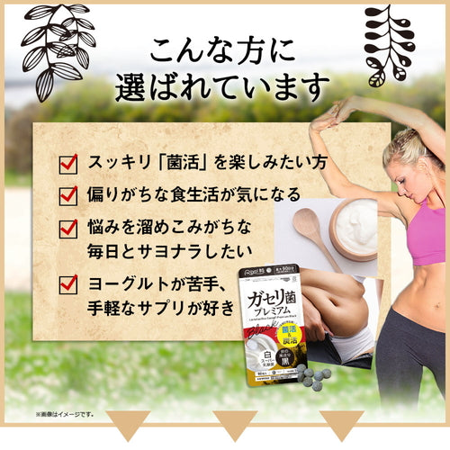 ガセリ菌プレミアム ブラック 約3ヶ月分 90粒ガセリ菌 活性炭 炭 チャコール 善玉菌 乳酸菌 腸活 菌活 炭活 サプリメント 大容量 お徳用 健康 美容 RoyalBS 日本製