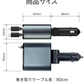 【2026強化版】シガーソケット 延長 充電器 巻き取り リール式 4in1 車 USB Type-C Lightning 急速充電 4ポート カーチャージャー 4台同時に充電 iPhone 15 14 巻き取り式 12V車 24V車 Apple Android USBポート付 リールタイプ 後部座席 車載充電器 電圧計