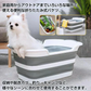 折りたたみバケツ ソフトタイプ 洗い桶 ペット用品 排水栓付 お風呂
