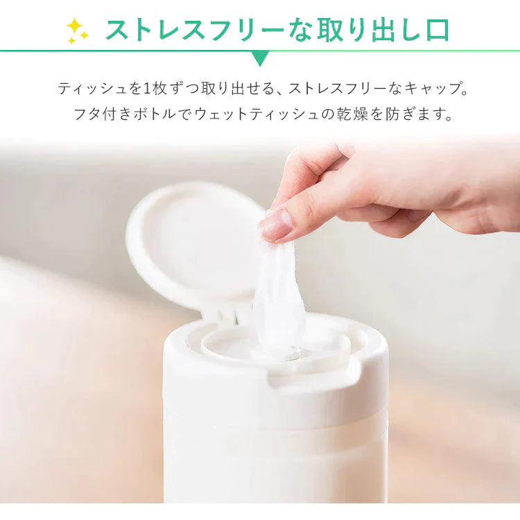 【カートアップNG】【本体ボトル/12個セット】アイリスオーヤマ 凄厚ウェットティッシュ ノンアルコール 厚手 本体 65枚入 WTB-65N