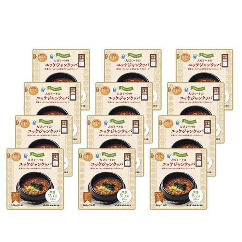 【終売】糖質0ｇぷるんちゃん 大豆ミートのユッケジャンクッパ 12袋入