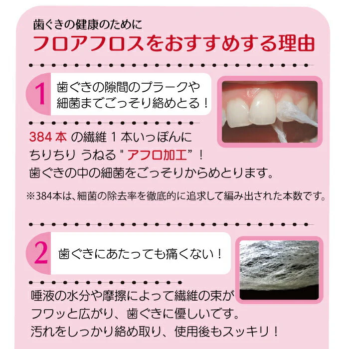 オーラルケア フロアフロス 1個(45m)＋2個(5m)【fluorfloss】