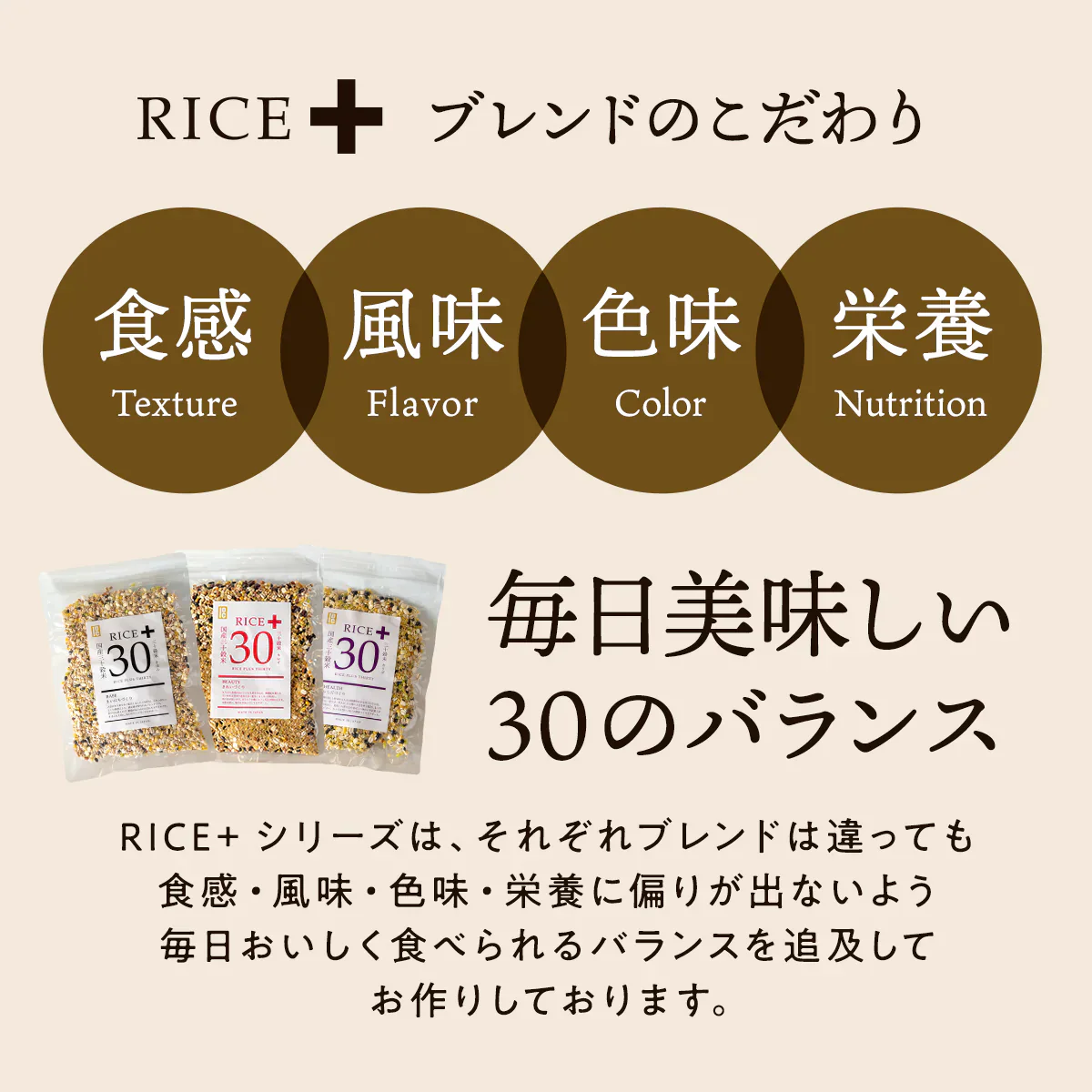 【訳アリ！賞味期限7月19日まで】 雑穀米 450g Rice+30 ”きれいブレンド” 雑穀 150g×3袋セット 国産 30穀米 国産三十雑穀米 三十雑穀米 もち麦 発芽玄米 押麦 大豆 黒大豆 青大豆 はと麦 緑米 混ぜるだけ  無添加 保存食 ヘルシー お試し