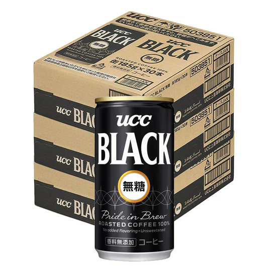 【送料無料】UCC 上島珈琲 ブラック無糖 缶 185ml×90本/3ケース