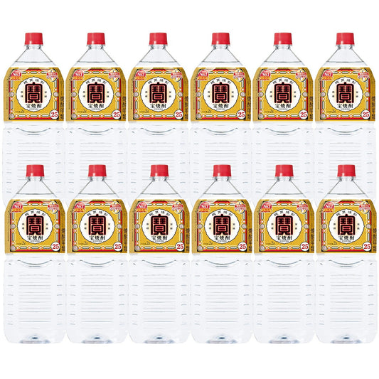 【送料無料】宝酒造 宝焼酎 25度 2000ml 2L×12本【北海道・東北・四国・九州・沖縄県は必ず送料がかかります】