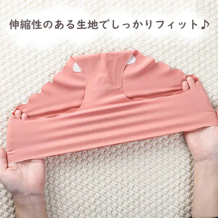 【Aセット】【XLサイズ】【予約商品・発送時期は商品説明に記載】シームレスショーツ 5枚セット スカラップカット ショーツ レディース シームレスショーツ かわいい プチプラ お腹 お尻 女の子 インナー 下着 パンツ ノーライン ラインが響かない 黒 送料無料 ギフト プレゼント