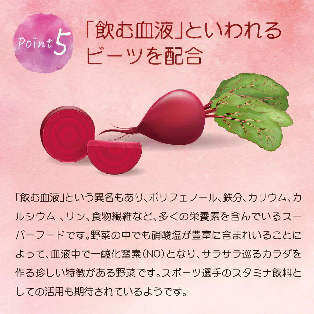 【美容成分たっぷり】フルーツ高麗人参60g(3g×20包) 高麗人参 6年根 ｴｷｽ 韓国産 サポニン 漢方 田七人参 更年期 サプリメント 酵素 フラボノイド 血圧 エクオール ビーツ めぐり ホットフラッシュ 女性ホルモン イライラ 便秘 発酵 イソフラボン