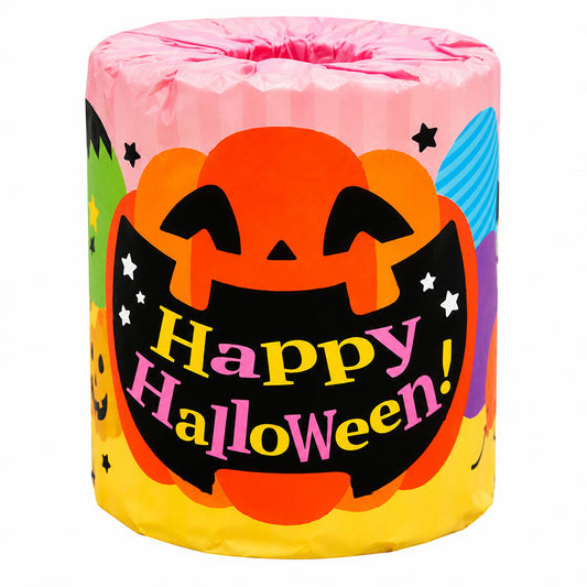 個包装100個 トイレットペーパー ハッピーハロウィン ダブル27.5m